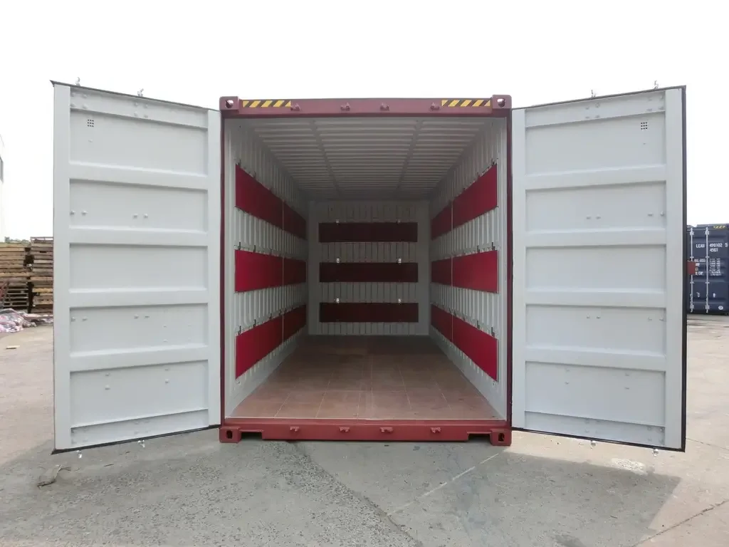 Contenedor de mudanza High Cube 20' (ancho palet) rojo nuevo – Imagen 3