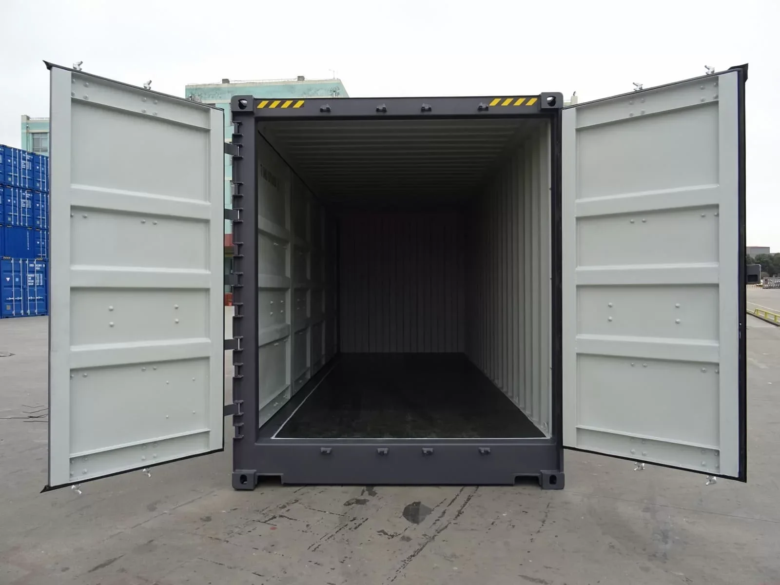 Contenedor High Cube 20' con apertura lateral gris nuevo – Imagen 4