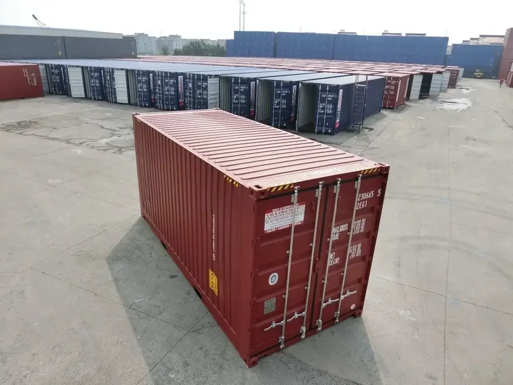 Contenedor de mudanza High Cube 20' (ancho palet) rojo nuevo – Imagen 4