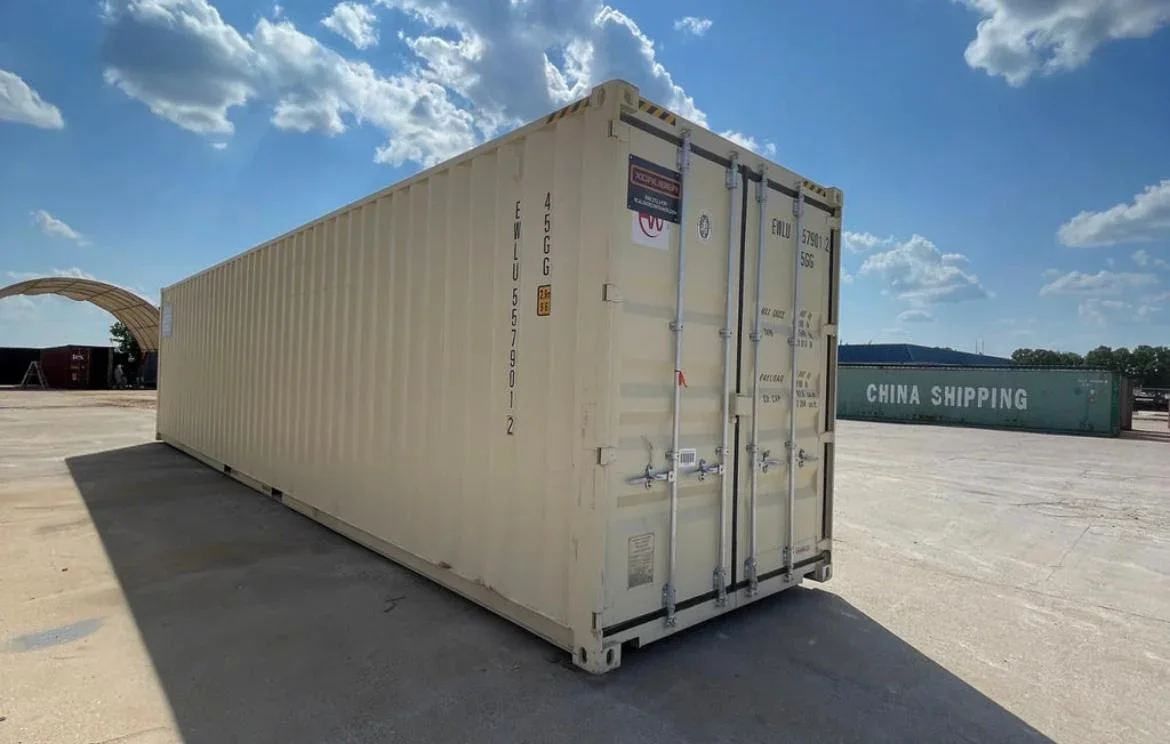 Contenedor High Cube 40' con doble puerta lateral beige nuevo – Imagen 3