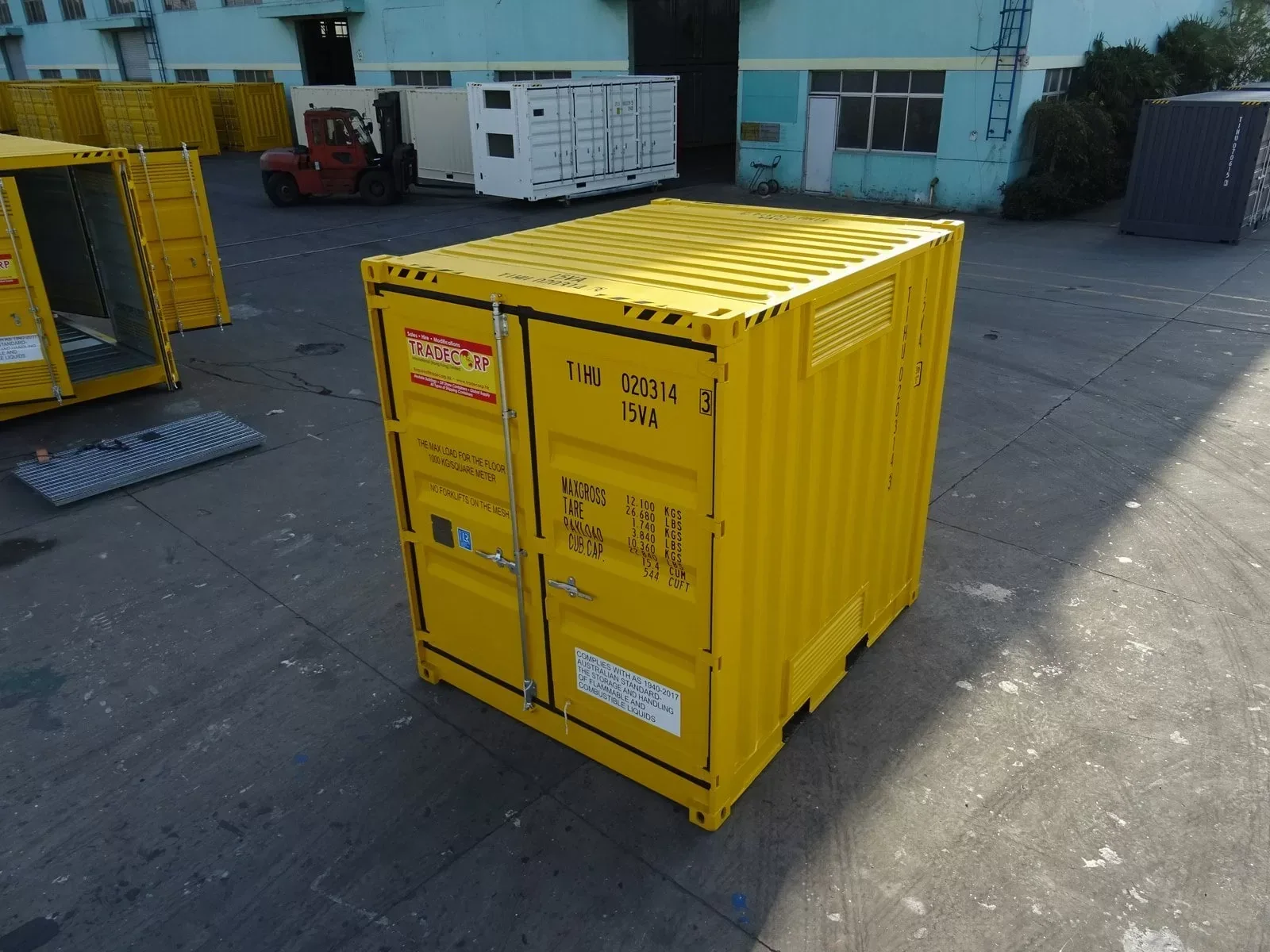 Contenedor High Cube de 10 Pies amarillo nuevo – Imagen 4